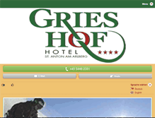 Tablet Screenshot of grieshof.com